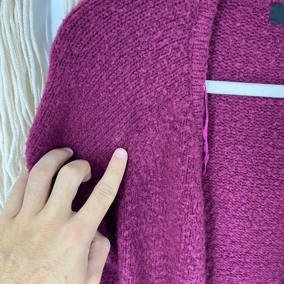 New Look Small Purple Cardigan Knit Top oversized - Picture 5 of 5
